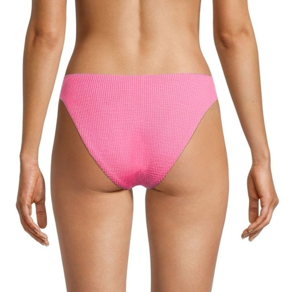NWT Veronica Beard Marau Crinkle Bikini Bottom Pink Sherbet - Size Large - Picture 5 of 10